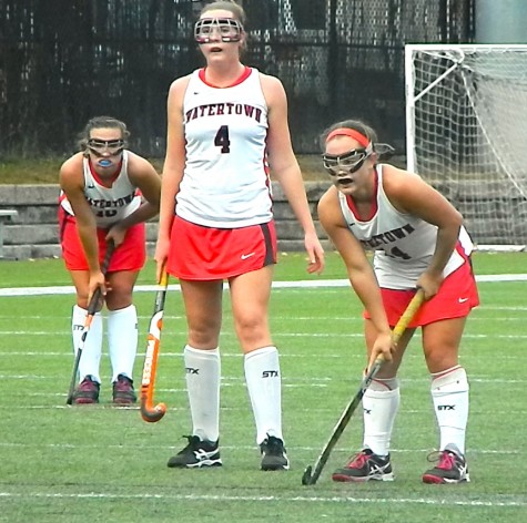 The Watertown High field hockey team had to take care of business on Oct. 21, 2015, when the Raiders played host to Melrose. Watertown won, 6-0, to extend its unbeaten streak to 154 games, a national high school record.