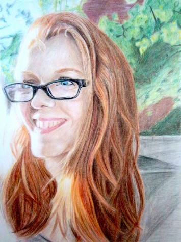 "Portrait of Fiona" a work in colored pencil by Watertown High senior Julia Harrington, which was awarded a Gold Key in the 2016 Massachusetts Scholastic Art Awards and will be included in the 2016 Watertown public schools art show at Watertown Mall from April 1 to April 26.
