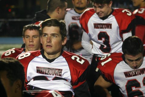 Conor Kennelly (28) and the Watertown High football team made the Middlesex League pay attention with a 28-0 shutout of host Wilmington on Friday, Oct. 14, 2016.