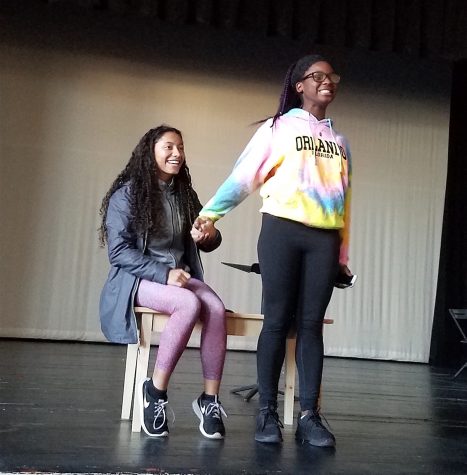 Yaiza Andujar (left) and Ashley Mawanda audition for the Watertown High Talent Show on Nov. 7, 2016. The Talent Show will be held Tuesday, Nov. 22, in the Watertown High School auditorium at 7 p.m.