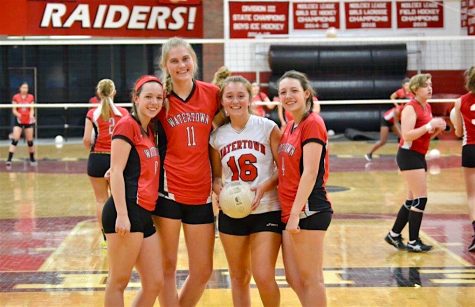 The captains for the 2016 Watertown High School volleyball team.