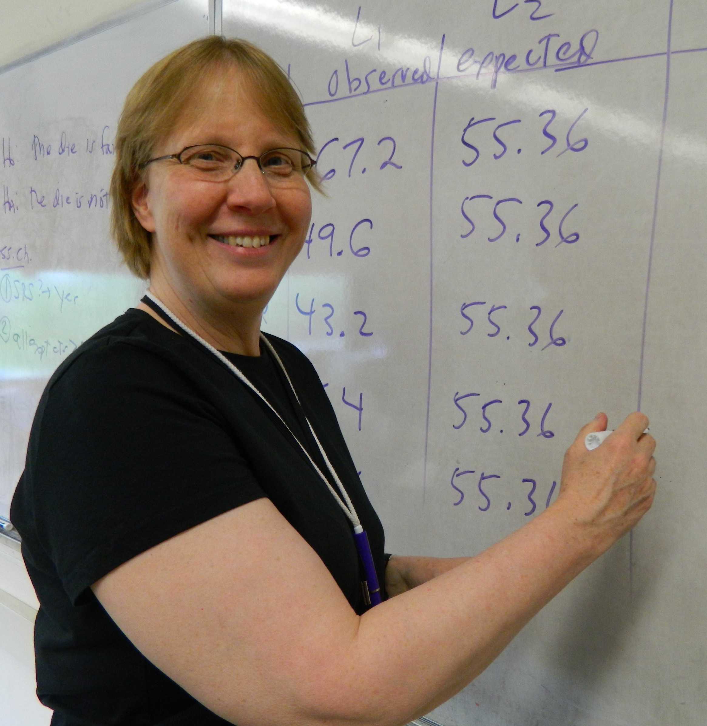 Watertown High math teacher Karen Trenholm