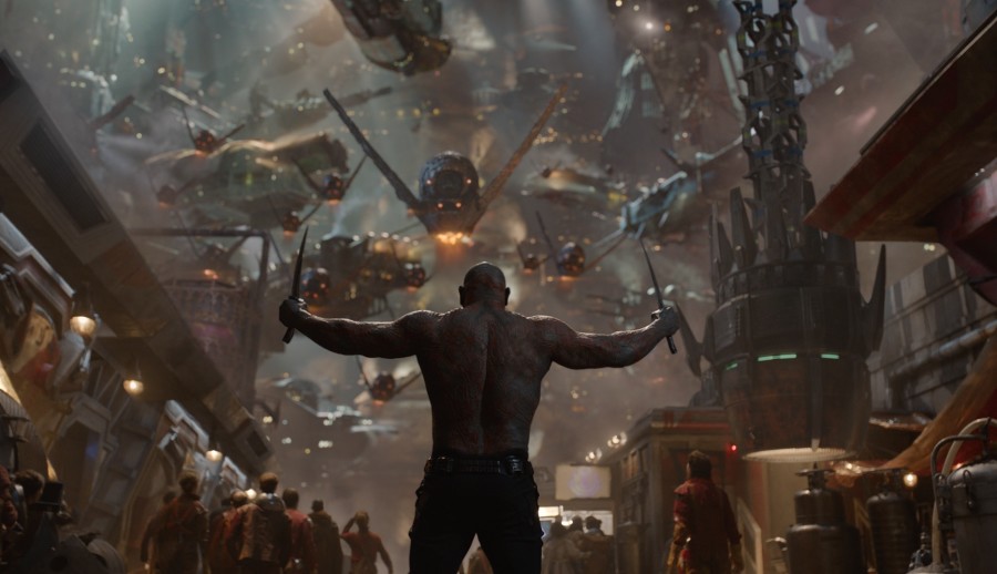 Drax (played by Dave Bautista) is one of the Guardians of the Galaxy.
