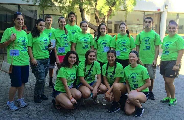 The Watertown High School Armenian Club participated in this years Armenian Bone Marrow Walk,  which was held under the direction of the American Cancer Societys Walk of Life on Sept. 27, 2014.