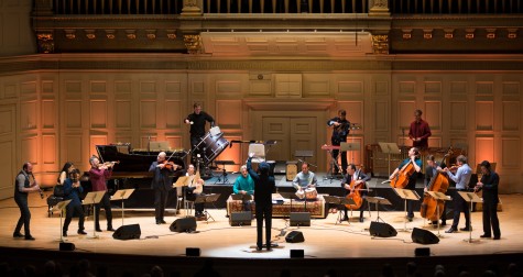The Silk Road Ensemble plays at Symphony Hall in Boston on March 4, 2015. 