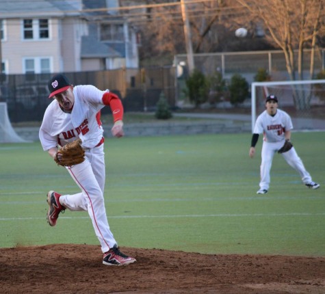 Kyle Foley sparkled on Wednesday, April 15, at Victory Field, striking out seven in seven innings before getting a no-decision in Watertown High's 15-8 loss to Wakefield in nine innings.