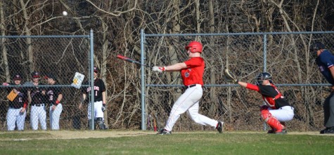 Jake Walsh homers during Watertown's 10-8 Middlesex League victory in Winchester on Monday, April 13.
