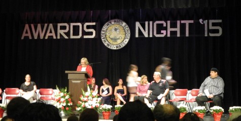 The annual Awards Night at Watertown High School was held May 28, 2015, and hosted by principal Shirley Lundberg. More than $100,000 in scholarships were awarded to Watertown High seniors.