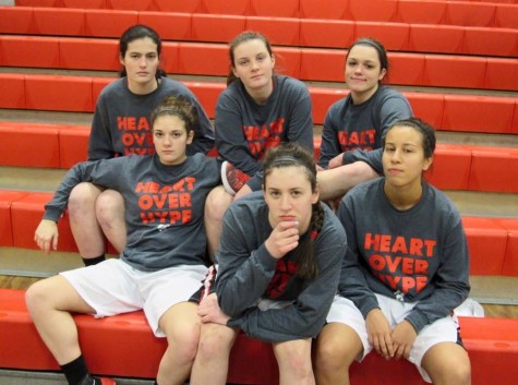 Members of the 2015-2016 Watertown High School girls' basketball team. 