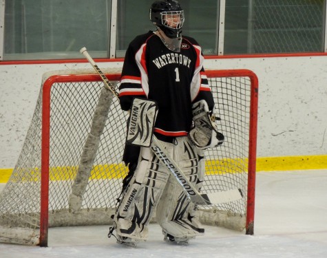 Watertown goalie Jason Hughes kept his net empty, shutting out Northeast Regional, 3-0, in their MIAA Division 3 North tournament game March 3, 2016, in Billerica. 