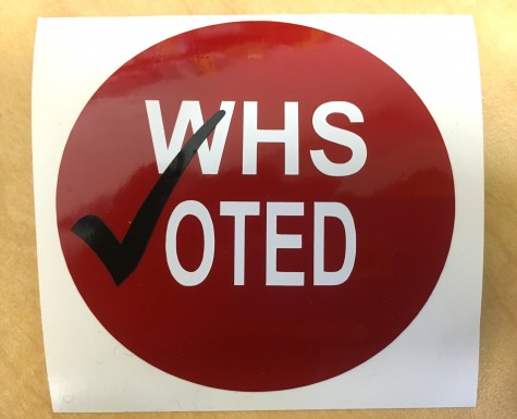 More than 270 students, faculty, and staff at Watertown High School voted in the Super Monday presidential election event on Feb. 29, 2016 -- with the Fab Lab creating special stickers to mark the occasion.