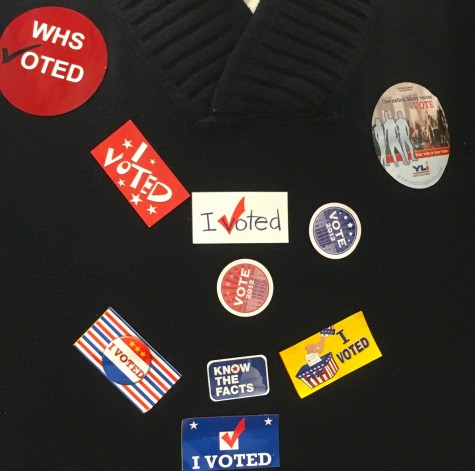 Special election and voting stickers for Super Monday were created at Watertown High's Fab Lab on Feb. 29, 2016.