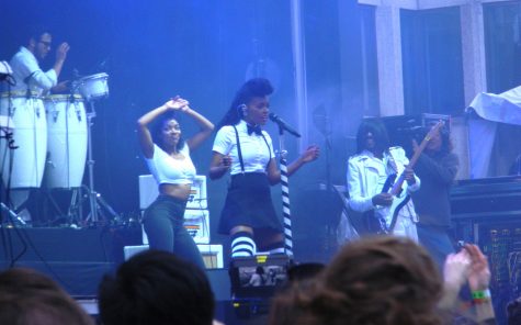 Janelle Monae performs at Boston Calling 2016