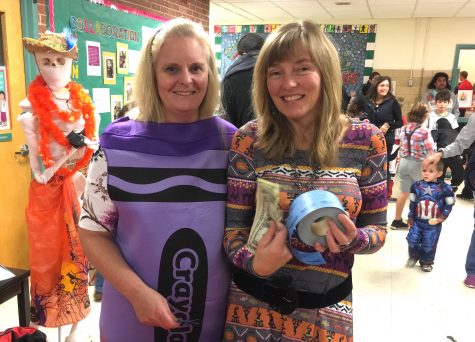 Students -- and parents -- came dressed in costumes of all types at the annual Halloween Party at Cunniff Elementary School in Watertown, Mass., on Oct. 28, 2016.