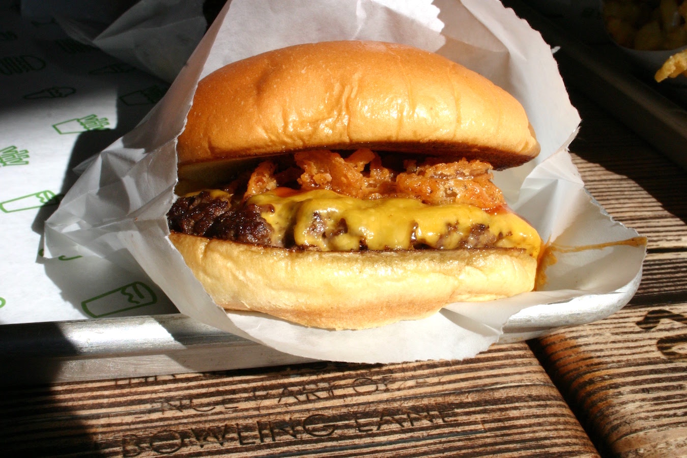 The BBQ ShackMeister Burger at Shake Shack is one of the menu items featured for a limited time.
