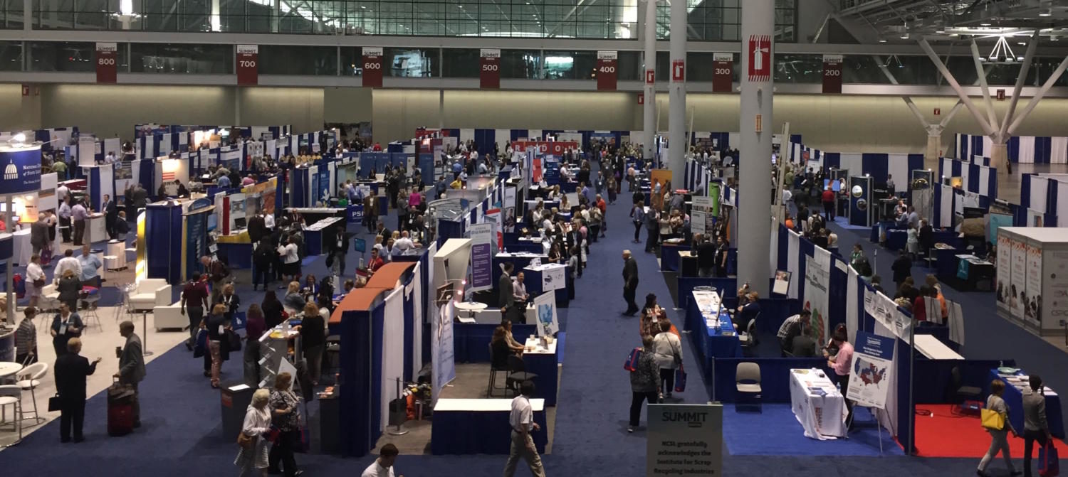 The scene at the National Conference of State Legislators’ 2017 Legislative Summit at Boston Convention Center in August.