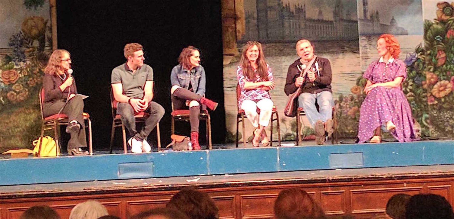 A talkback with the actors and director of Finding Neverland was held opening night Aug. 8, 2017, at Boston Opera House.
