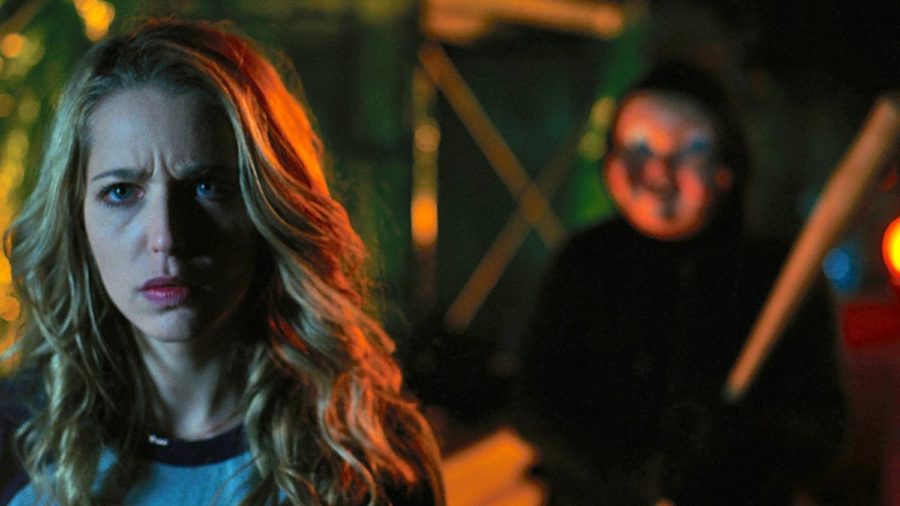 Jessica Rothe (left) stars in Happy Death Day.