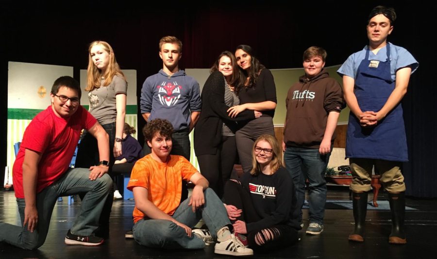 The cast of You Cant Take It With You poses on the Watertown High stage. The WHS fall play will be performed Friday, Nov. 3, and Saturday, Nov. 4, at 7 p.m.