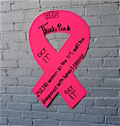 Watertown High School participated in Think Pink Day on Oct. 17, 2017, to help spread awareness about breast cancer. The Pride Committee, which ran the event, raised nearly $3,500 for the Dana-Farber Cancer Institute in Boston.