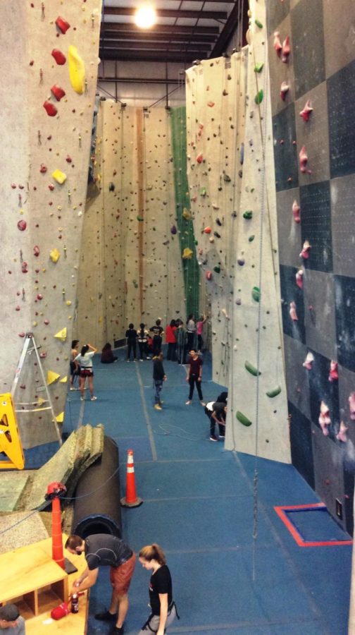 Adam Joyces Project Adventure Classes at Watertown High participated in their annual field trip to Central Rock Gym in Watertown on Dec. 11, 2017, for some rock climbing and team building. 