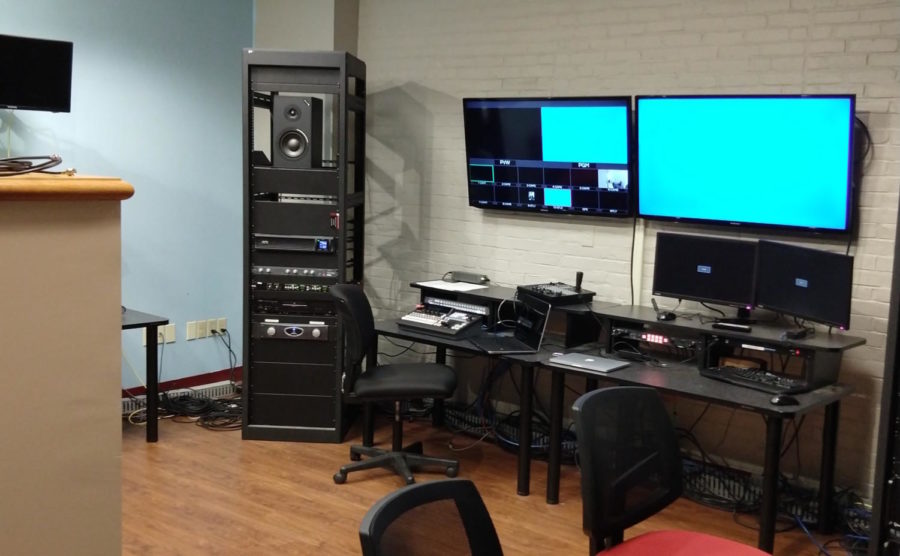 Some of the video production equipment available to Watertown High School students.