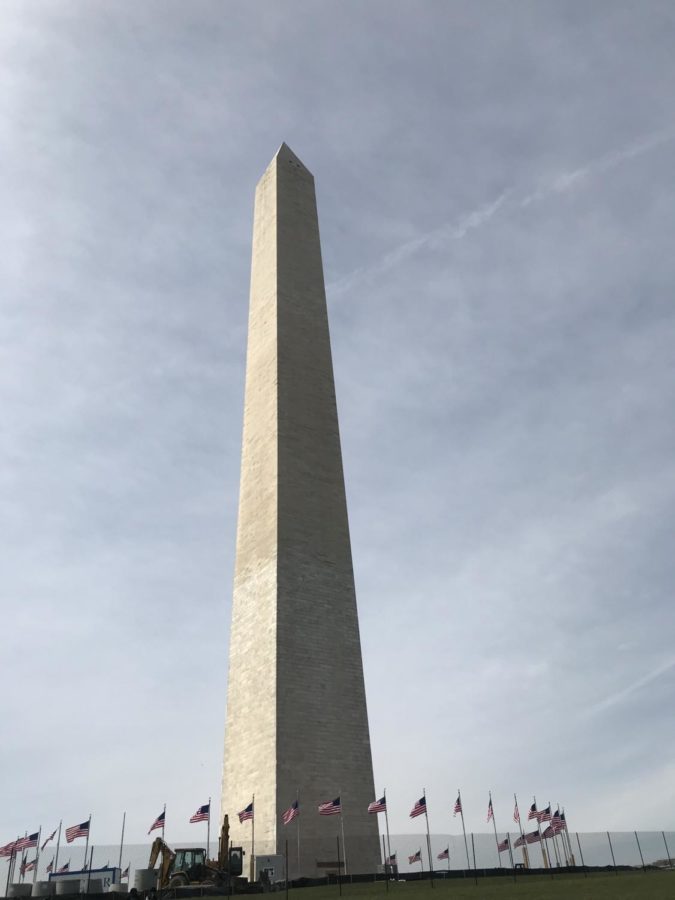 The Washington Monument provided a historic backdrop for the March For Our Lives.