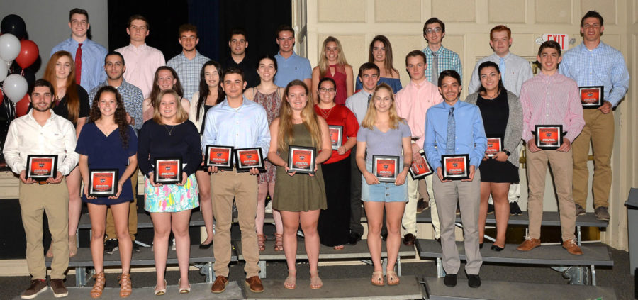Student-athletes from the Watertown High School Class of 2018 were honored at the Senior Sports Awards banquet on May 17, 2018. 