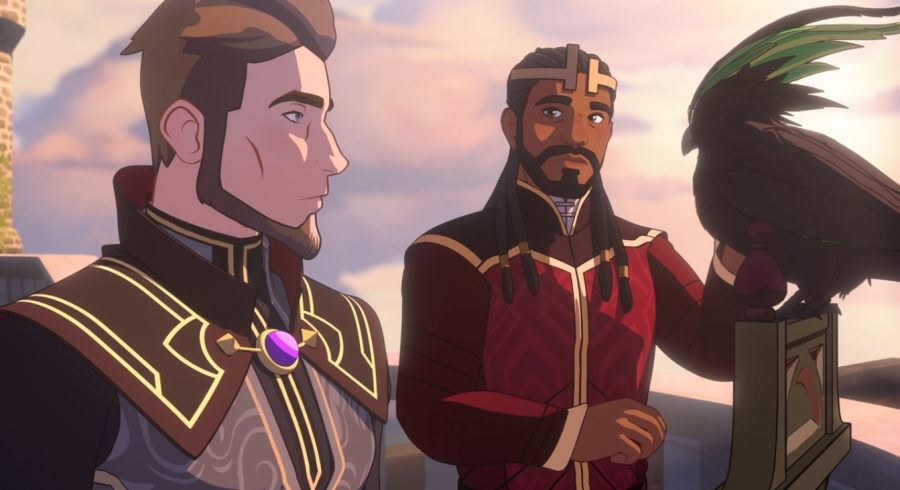 The character of Viren (left) is expanded upon in the second season of The Dragon Prince.