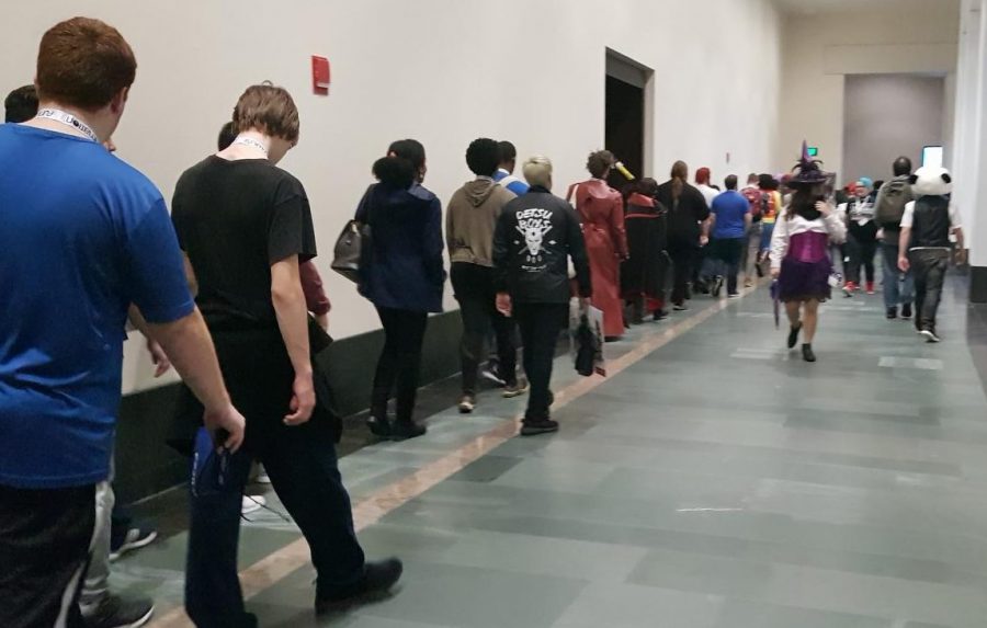 Cosplayers ruled -- even in the lines -- at Anime Boston 2018 at Hynes Convention Center.