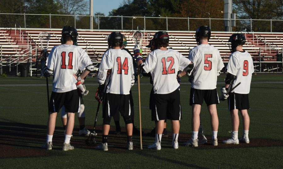 The+Watertown+High+lacrosse+team+hosted+Matignon+at+Victory+Field+on+May+5%2C+2019.