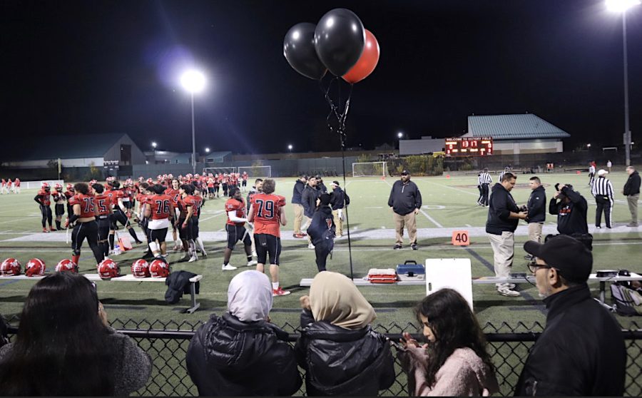 Scenes from Watertown Highs Senior Night game with Melrose on Friday, Oct. 28, 2022. Watertown lost, 28-16, in the last regular-season game this year. 