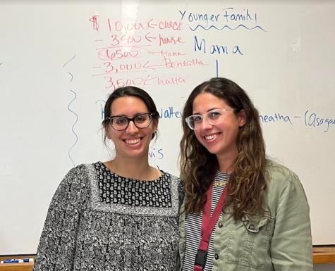 Watertown High English teachers Jessica DePamphilis (left) and JoAnne Spagnulo run the College & Career Readiness Club.
