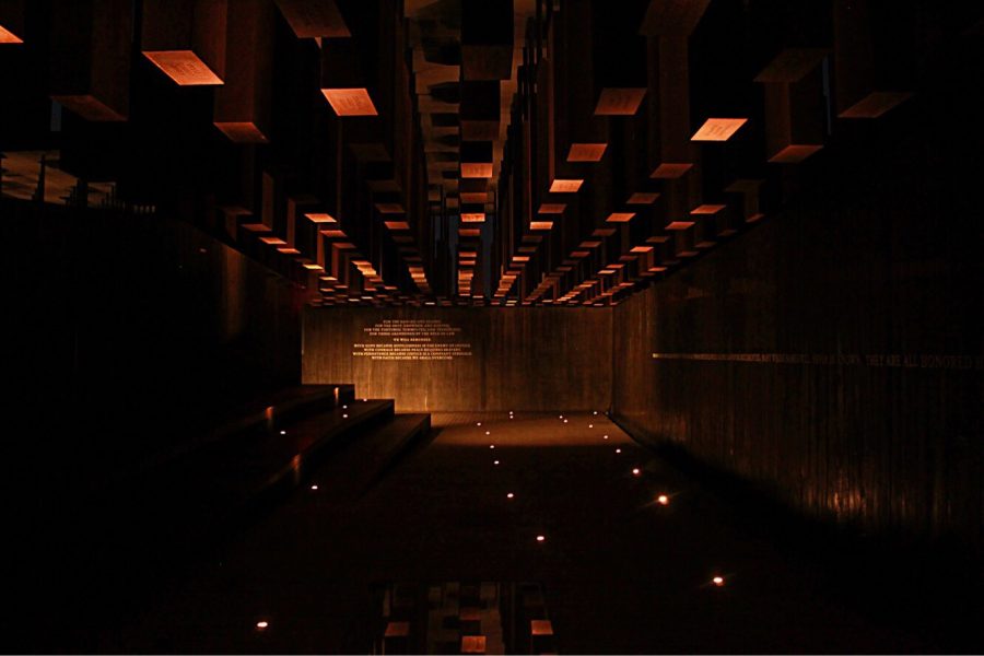 Corridor 3 of the National Memorial for Peace and Justice in Montgomery, Ala.
